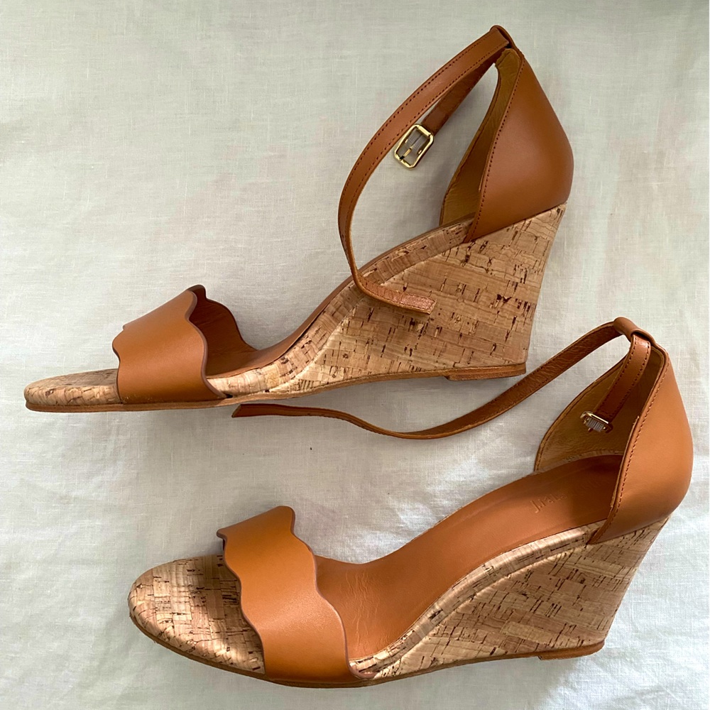 J McLaughlin Eavan Cork Wedges, size 11